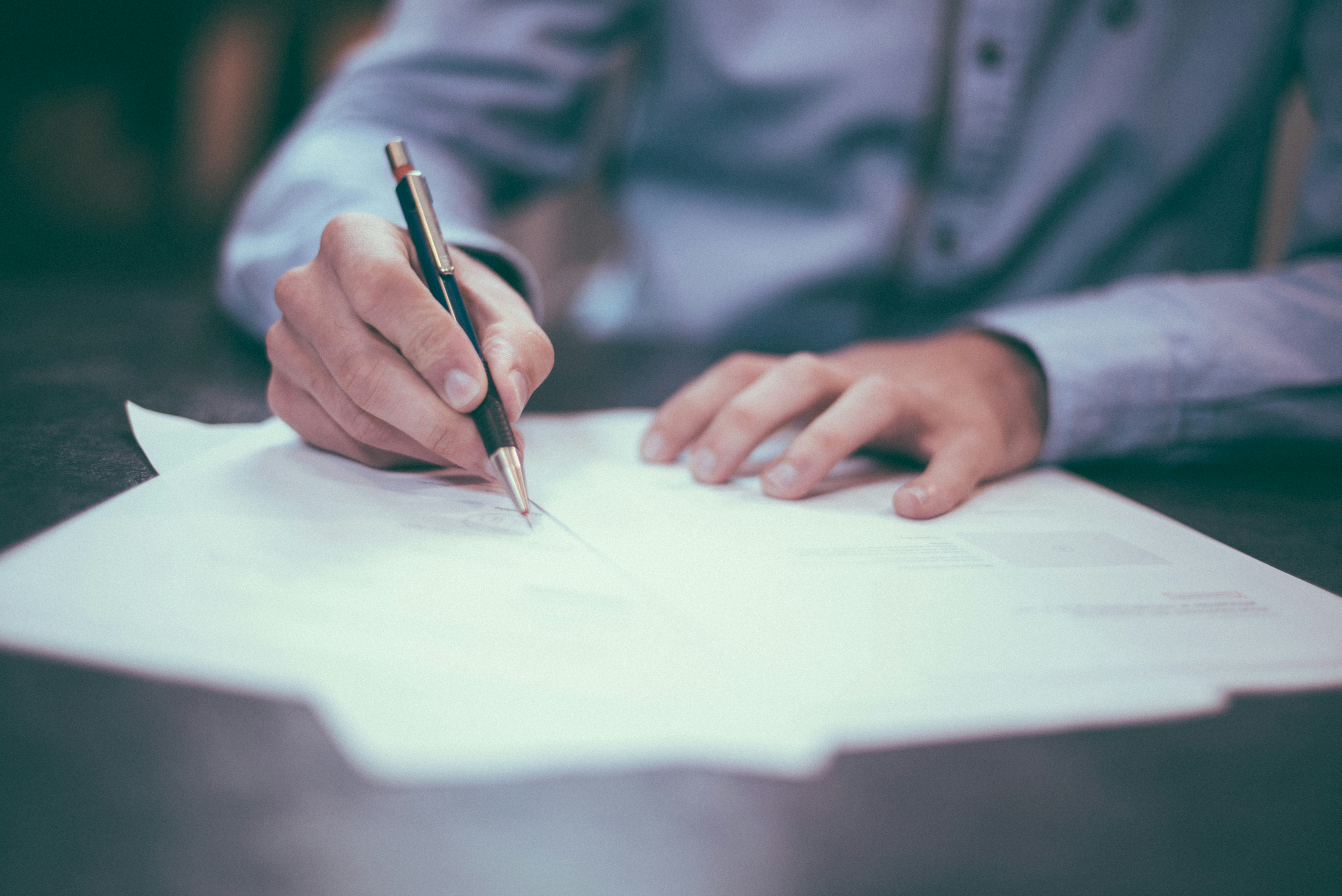 HR compliance documents and workspace