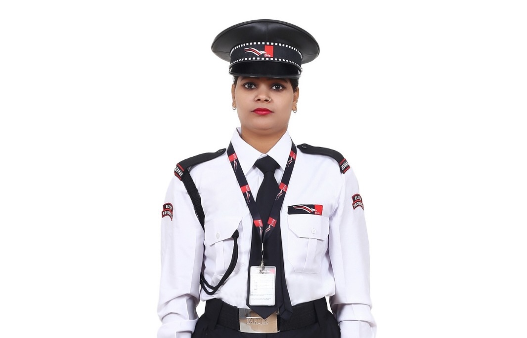 Elite guarding personnel on duty